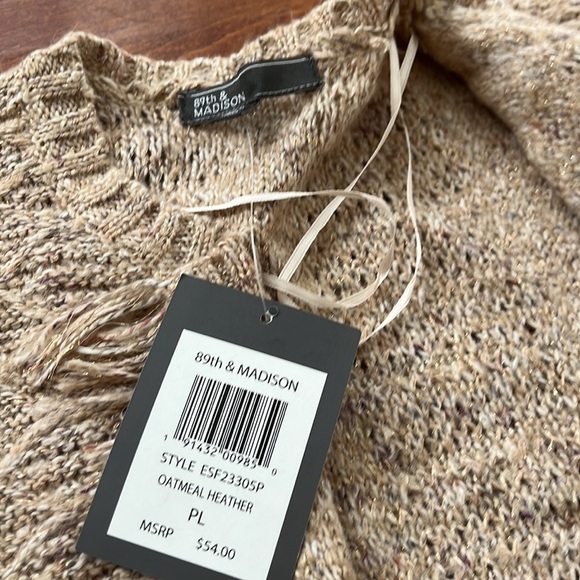 NWT  89th & Madison knitted cardigan Size PL - Picture 8 of 8